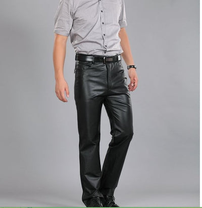 Pantalones de Cuero Genuino Slim Fit para Hombre - Cálidos y Resistentes - Image 2