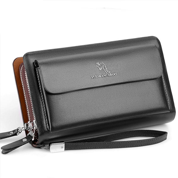 Cartera Ejecutiva Kangaroo Color Sólido para Hombre