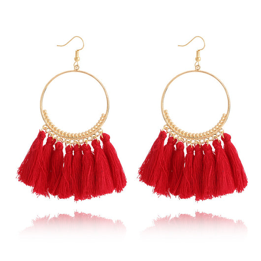 Aretes Colgantes Circulares Elegantes - Image 9