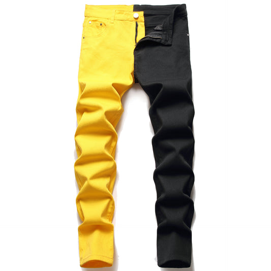 Jeans Slim Fit Elásticos con Costuras Decorativas para Hombre - Image 2