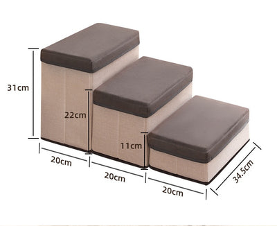 Escaleras Plegables para Mascotas con Almacenamiento - 3 Niveles Antideslizantes - Image 20