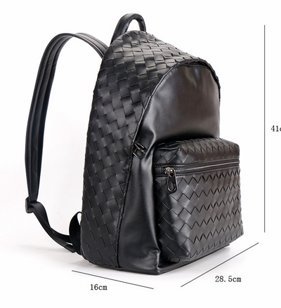 Mochila Escolar Tejida de Gran Capacidad para Hombre - Image 6
