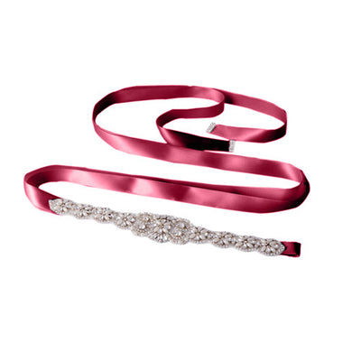 Cinturón Nupcial Decorado con Cristales de Rhinestone - Image 6