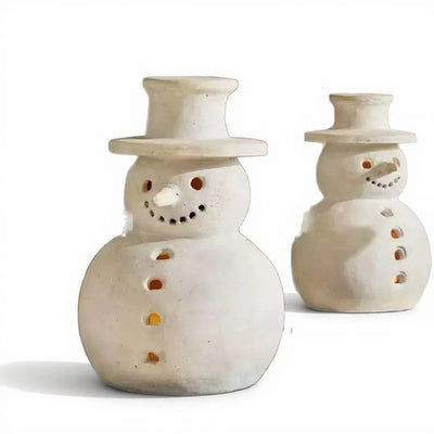 Adorno Navideño Muñeco de Nieve Retro en Resina - Image 5