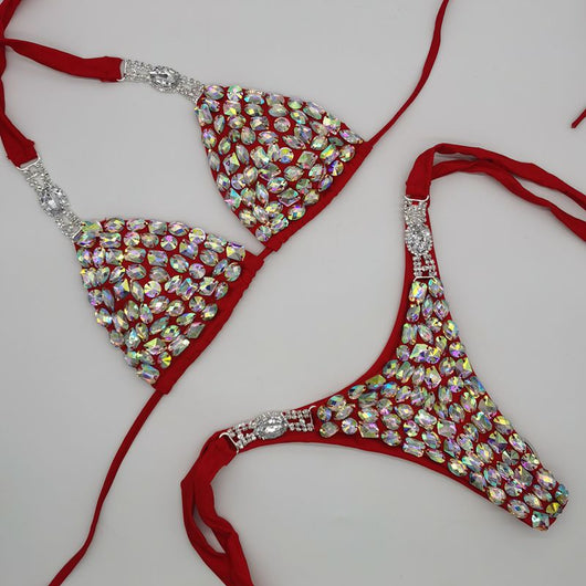 Bikini Deportivo con Detalles de Aleación Diamantada para Mujer - Image 15