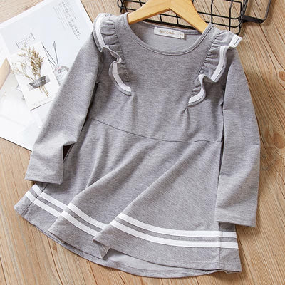 Vestido Infantil Estampado de Manga Larga - Image 13