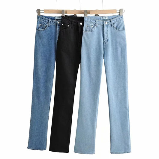 Jeans Retro Slim Micro Acampanados para Mujer - Estilo Europeo y Americano - Image 18