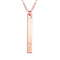 Letter pendant necklace Rose Dorado A