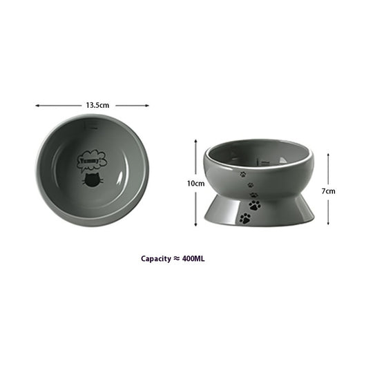 Comedero para Gatos con Protección Espinal y Borde Elevado - Image 8