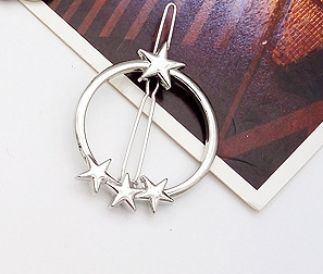 Pasador de Cabello Geométrico Estrella y Luna - Diseño Minimalista Europa América - Image 7