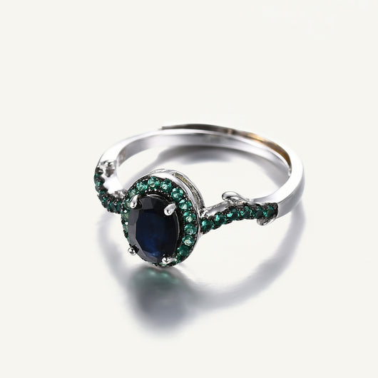 Anillo Ajustable de Plata S925 con Amatista Natural - Image 5