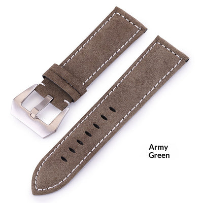 Correa de Reloj en Cuero Gamuza Premium Costura Artesanal Gruesa - Image 28