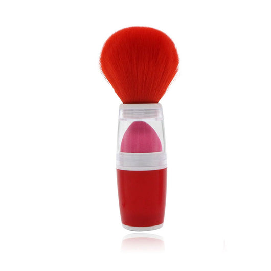 Brocha de Colorete Portátil con Esponja Suave - Herramienta Multiusos para Maquillaje - Image 4