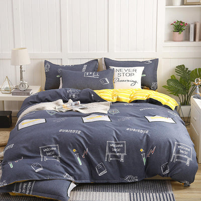 Juego de Cama Algodón Satinado de Cuatro Piezas con Funda Acolchada Reforzada - Image 14