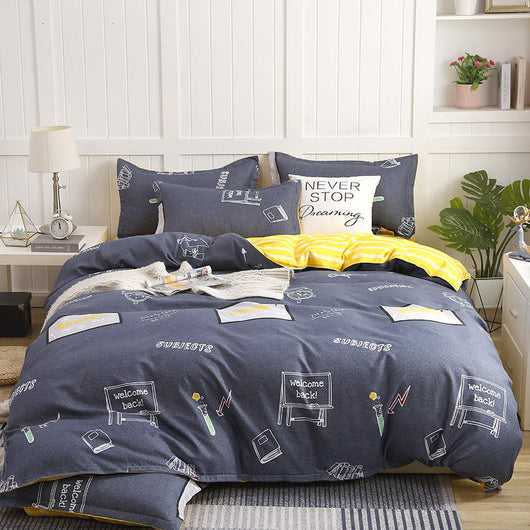 Juego de Cama Algodón Satinado de Cuatro Piezas con Funda Acolchada Reforzada - Image 14