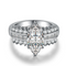 Anillo de Circonia Cúbica Baño de Platino - Diseño Moderno y Elegante