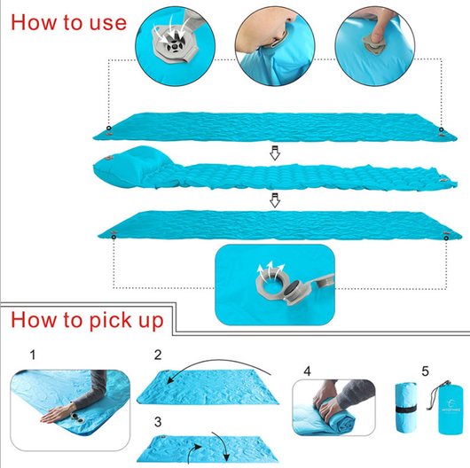 Colchoneta Inflable de Panal para Camping y Tienda de Campaña - Image 5