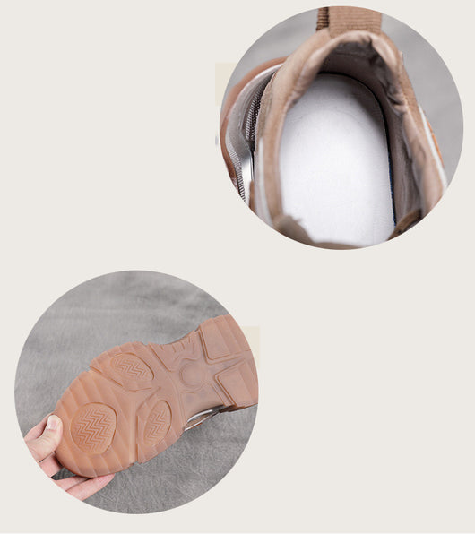 Zapatos de Cuero Vintage con Suela Gruesa para Viajes - Estilo Retro para Mujer - Image 14