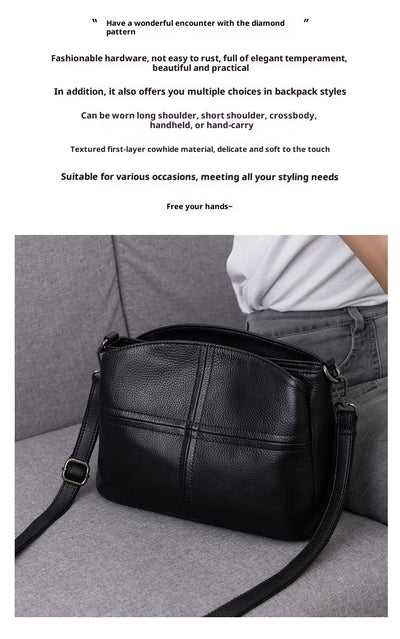 Bolso de Cuero Genuino para Mujer - Bandolera Simple y Elegante - Image 12