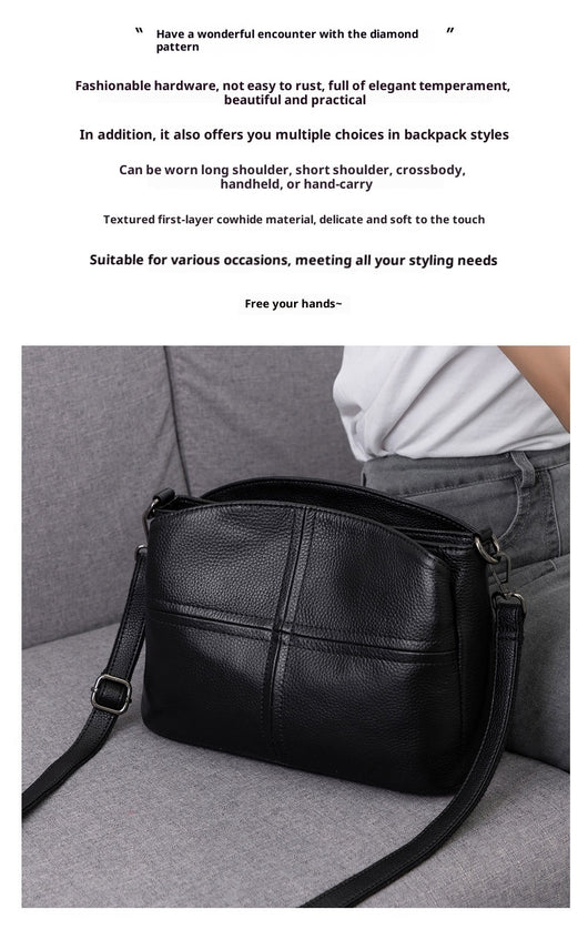 Bolso de Cuero Genuino para Mujer - Bandolera Simple y Elegante - Image 12