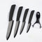 Juego de Cuchillo Cerámico 3 en 1 con Pelador - Utensilio de Cocina Negro Profesional