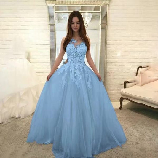 Vestido de Novia sin Mangas con Encaje Floral Elegante - Image 2