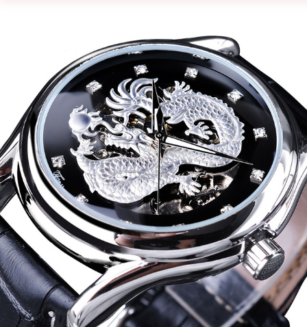 Reloj Dragón Mecánico Hueco - Estilo Casual Fashion