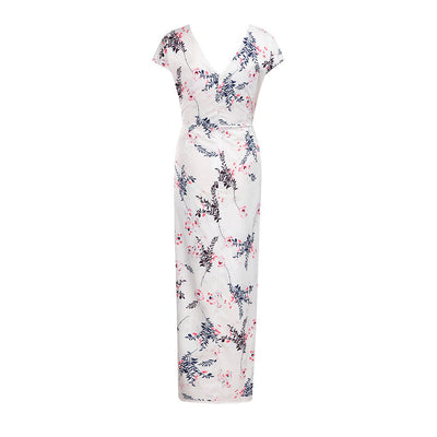 Vestido Floral de Gasa Slim Estampado - Image 7