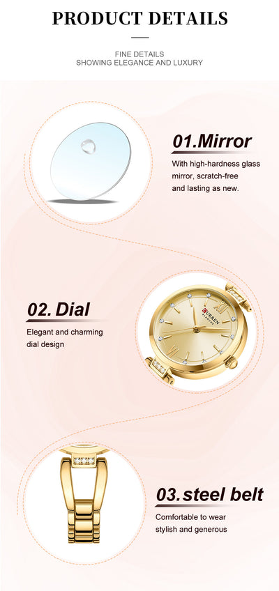 Reloj de Pulsera Cuarzo para Mujer - Diseño Minimalista Resistente al Agua - Image 14