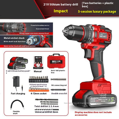 Taladro Percutor Inalámbrico Brushless con Batería de Litio - Image 5