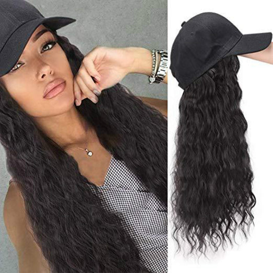 Peluca Larga Ondulada Efecto Agua - Cabello Rizado Voluminoso