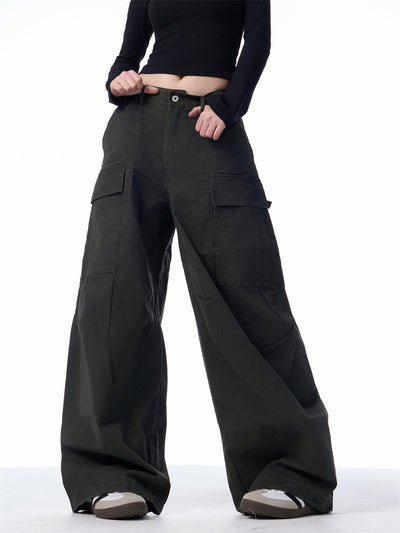 Pantalones Cargo Holgados para Mujer con Bolsillos Múltiples - Image 19