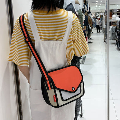 Bolsa Bandolera Unihombro Diseño Geométrico Minimalista - Image 5
