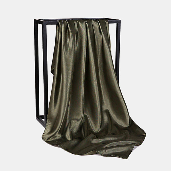 Foulard de Satén 90x90 cm - Pañuelo Versátil para Mujer