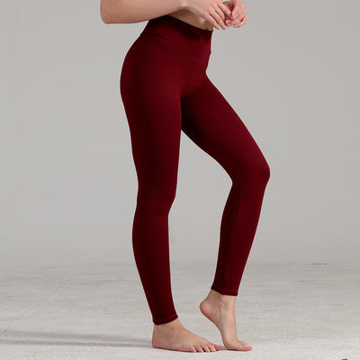 Pantalones Deportivos Sin Costuras Efecto Melocotón con Cintura Alta - Image 4