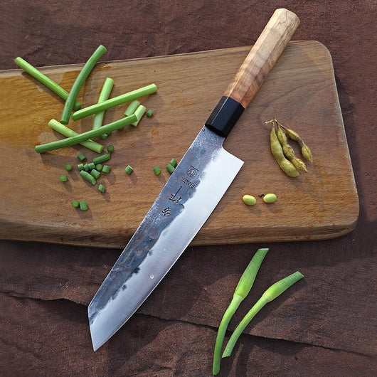Cuchillo de Chef Forjado en Acero Inoxidable con Patrón Martillado - Image 5