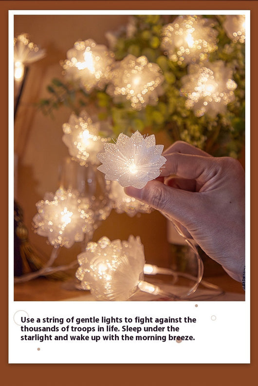 Guirnalda de Luces LED con Fibra Óptica Floral Intermitente para Bodas - Image 16