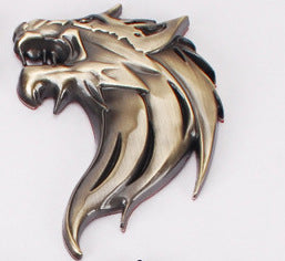 Emblema Totem Cabeza de Lobo - Adhesivo Metálico para Auto - Image 17