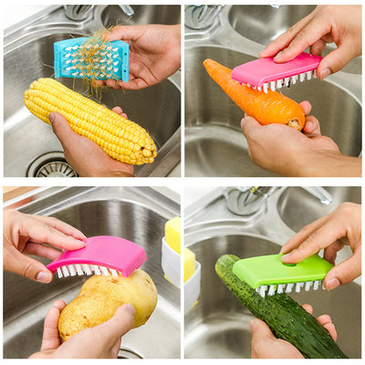 Multifunction Cleaning Brush with Suction Cup for Kitchen