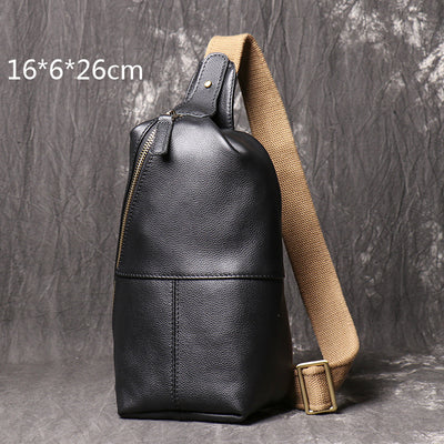 Bolsa Cruzada de Cuero para Hombre - Estilo Casual - Image 8