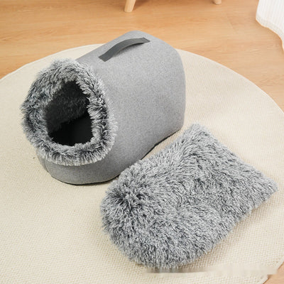 Nido Térmico Portátil para Mascotas - Cama Acolchada Cerrada y Cálida - Image 4