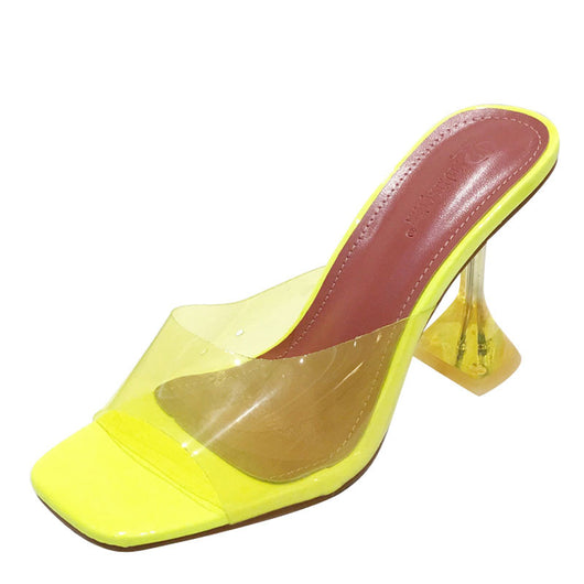 Sandalias y Pantuflas Transparentes para Mujer