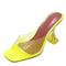 Sandalias y Pantuflas Transparentes para Mujer