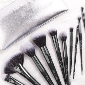 Set de 10 Brochas de Maquillaje Profesional para Principiantes