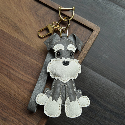 Llavero Schnauzer Cosido a Mano para Auto - Image 9
