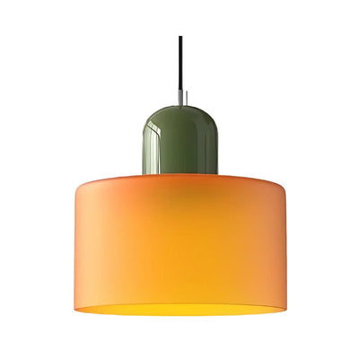 Lámpara Colgante Redonda de Vidrio Crema - Diseño Minimalista - Image 24