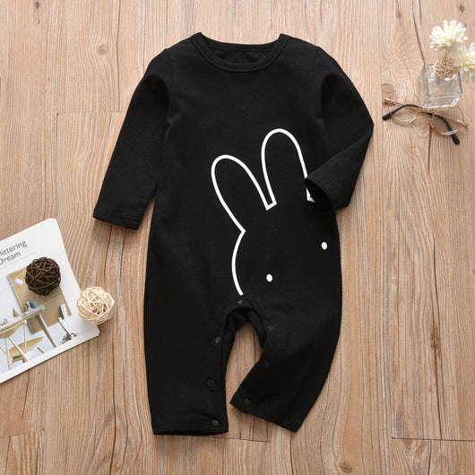 Jumpsuit Estampado de Manga Larga Elegante