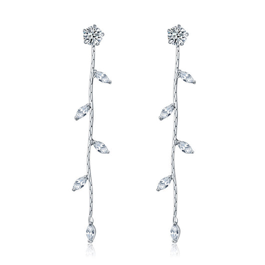 Aretes Largos de Personalidad Coreana en Plata Esterlina Hipoalergénica - Image 3