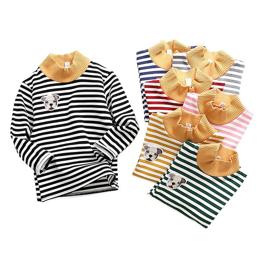 Camiseta Térmica Infantil de Cuello Alto - Algodón Puro para Niños y Niñas - Image 3