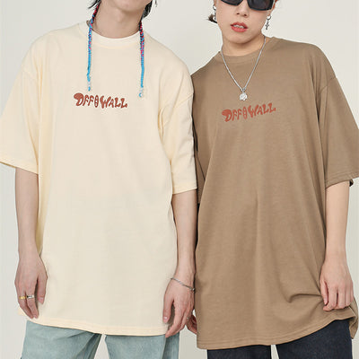 Playera Suelta Estampada Cuello Redondo Manga Corta - Image 2